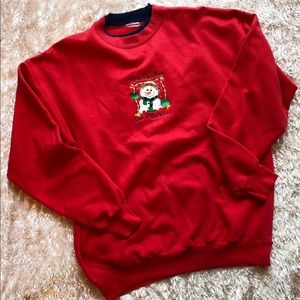Snowman vintage Christmas sweater